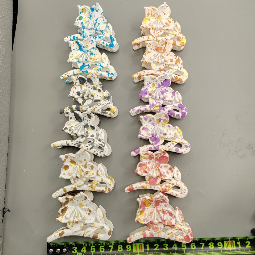 Claw clip Rubber 6-Color Single Flower