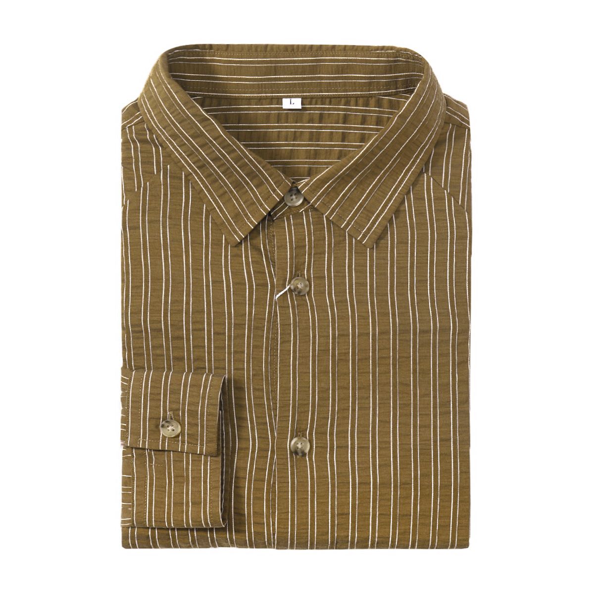 Casual Shirt Lyocell Slub Stripe Shirt