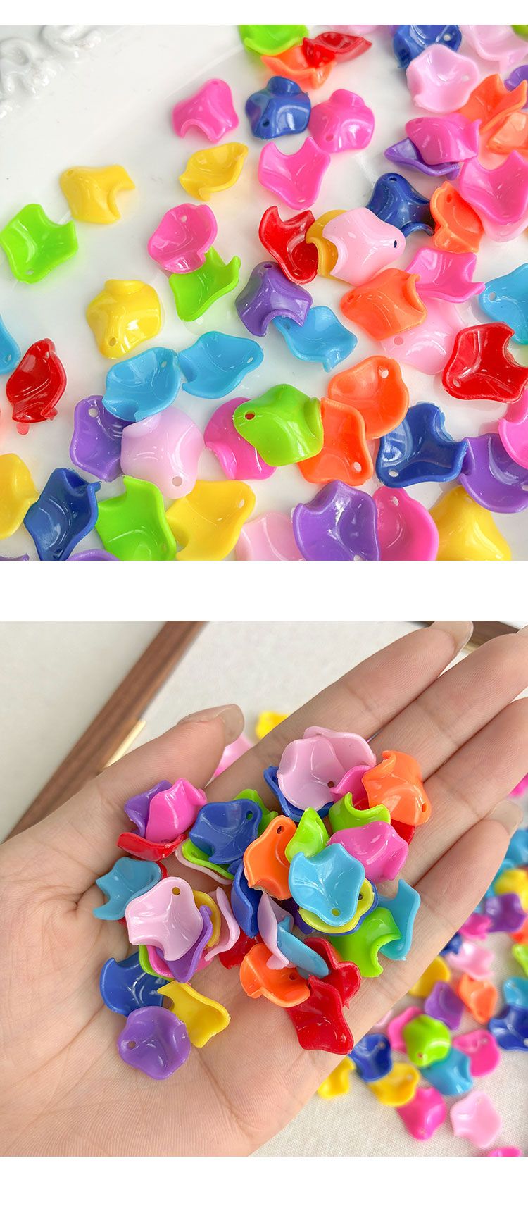 Flower & Leaf Shaped Charms Lotus petals