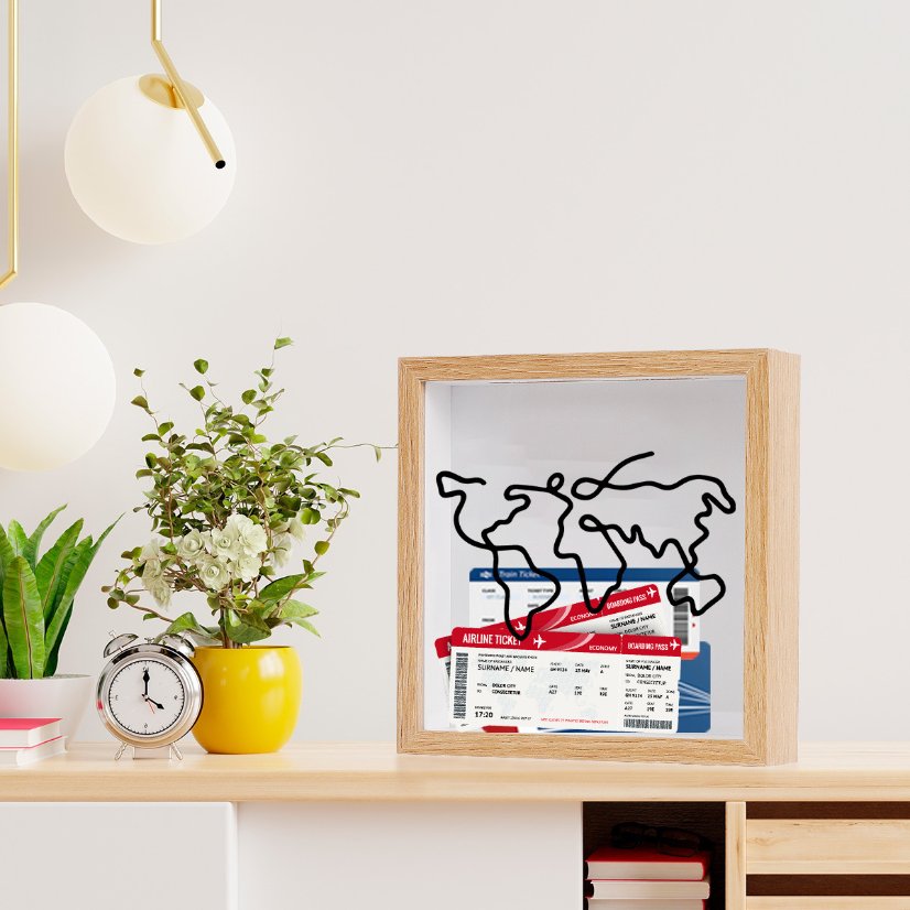 MDF Picture Frames Ticket stub storage photo frame
