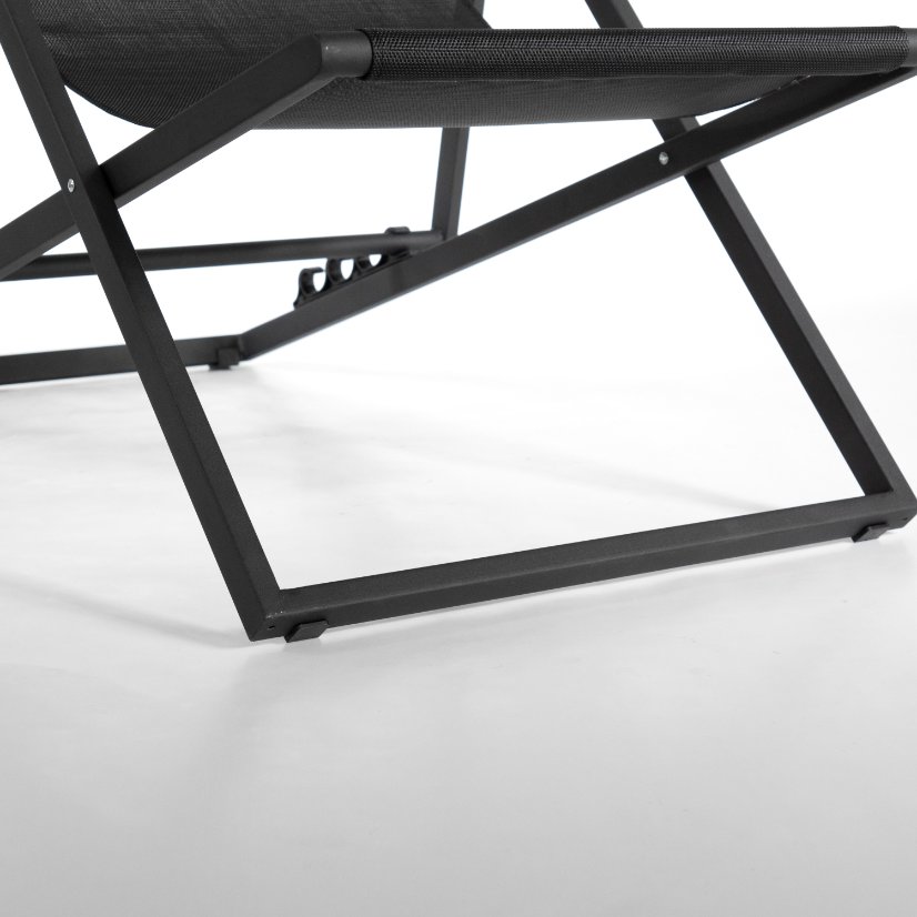 Beach Chair Square Tube Chair with 5 Recline Positions