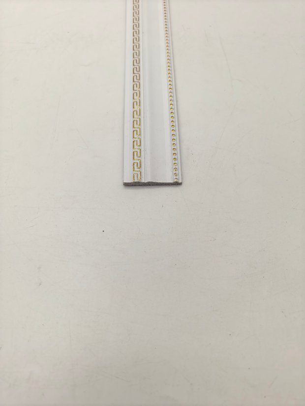 decor line PS Single Side Hui Pattern & Beaded Molding, New Chinese Gold Highlight Frame Trim