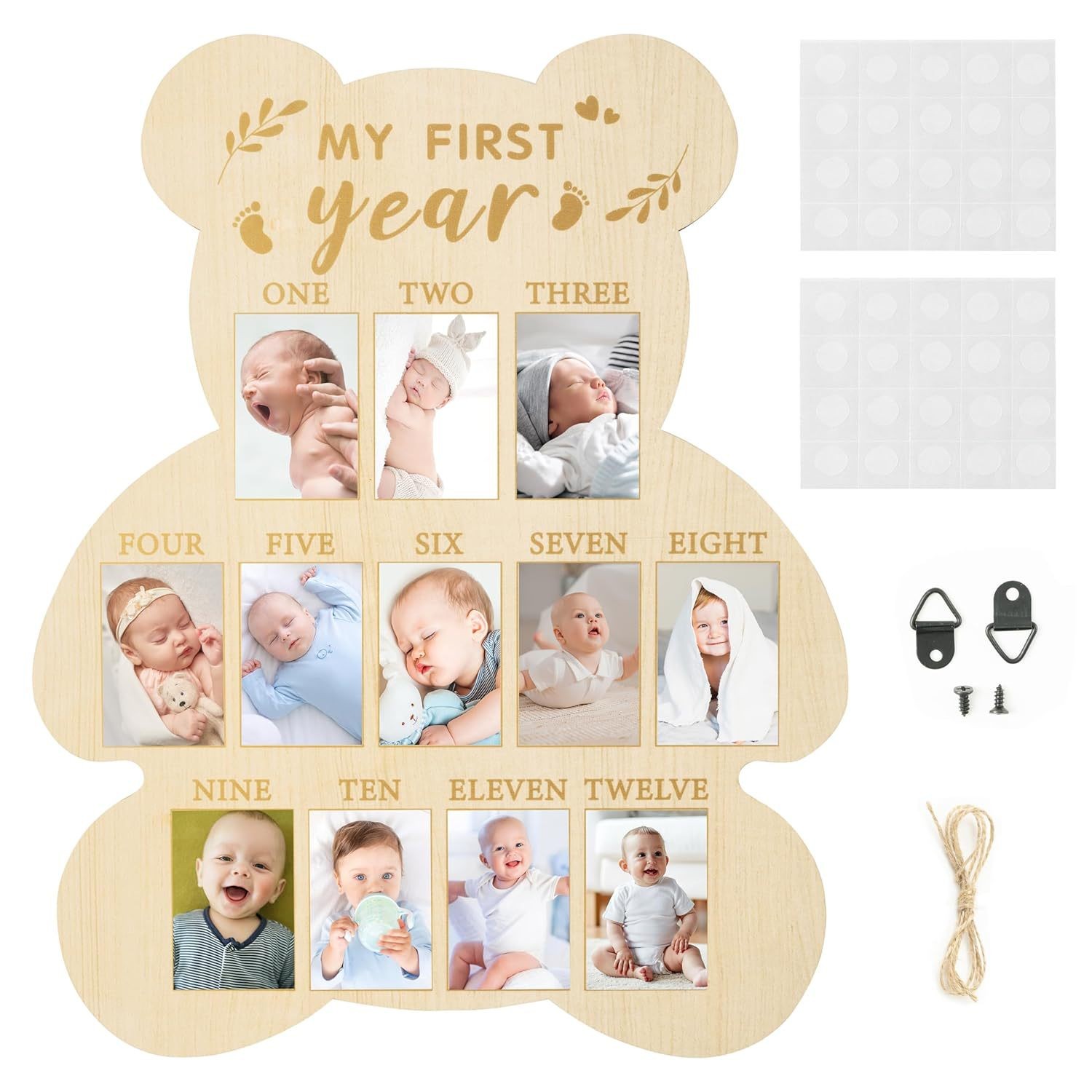Infant Baptism Wooden Newborn Commemorative Photo Frame