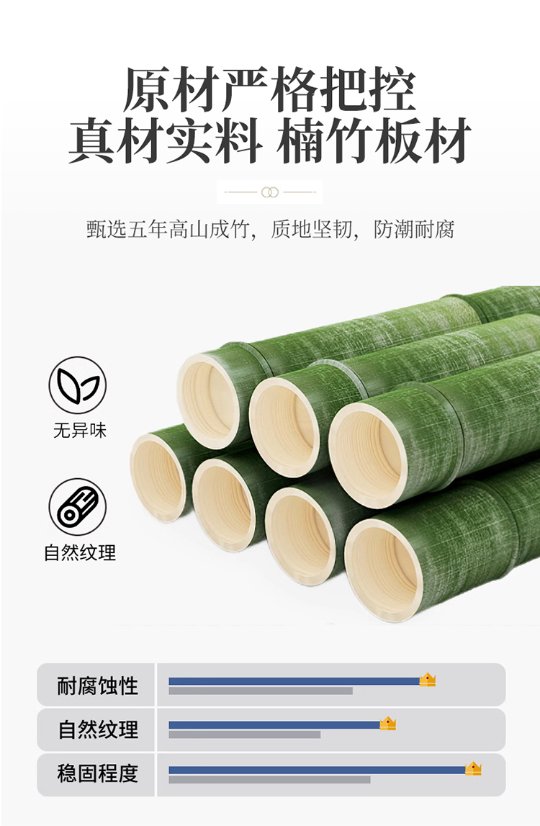 Bamboo Products – Mobile Cart Series Rail-Design Utility Cart