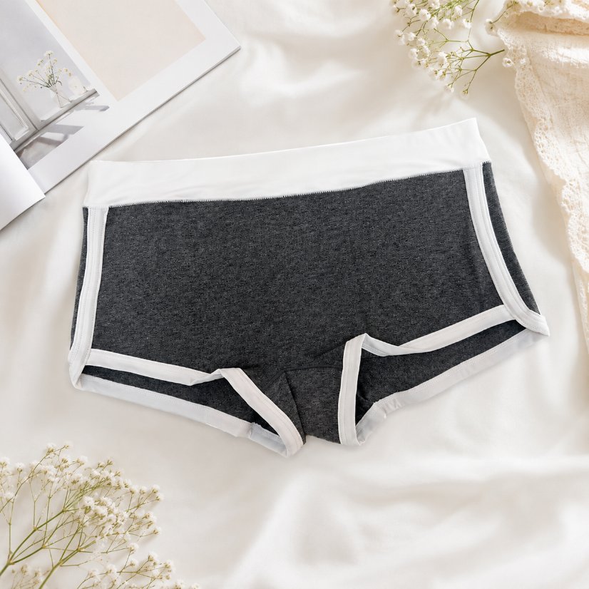 Women's Boxer Shorts Women's Contrast Trim Boxer Shorts, Wide Waistband Sporty Underwear