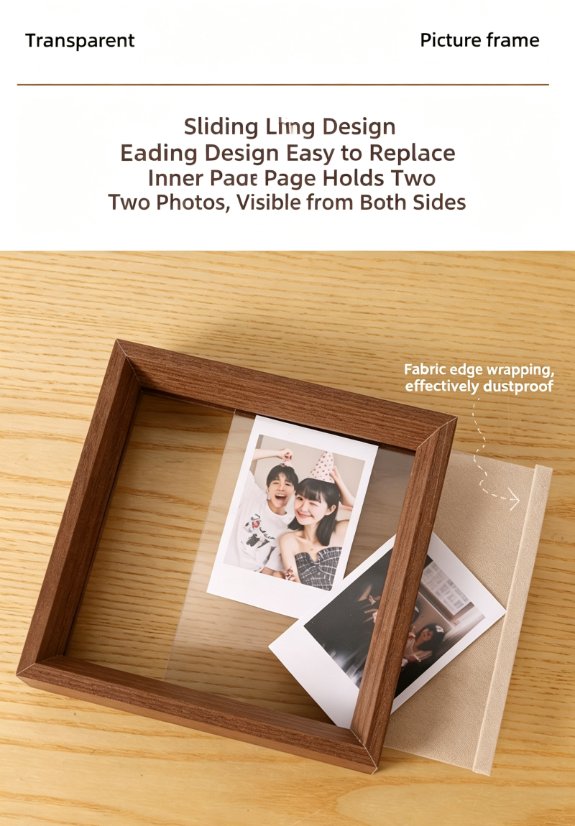 MDF Picture Frames Transparent specimen display frame