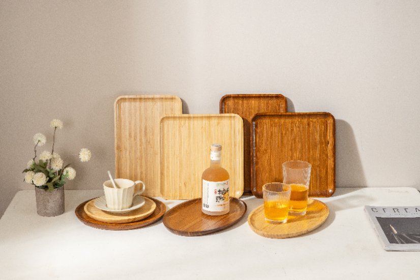 Tray Bamboo Side-Clamp Tray