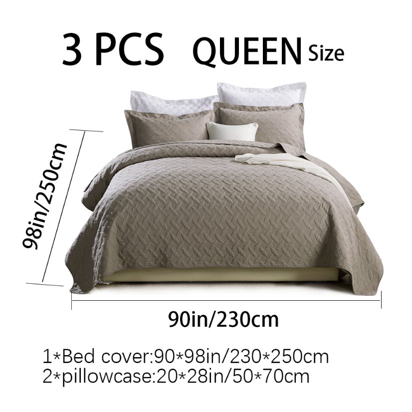 3-Piece Sets Encrypted Quilting Quilt Set Four-leaf Clover