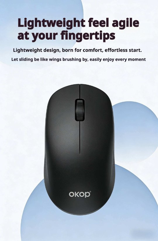Mouse and keyboard KP-S401 Wireless mouse