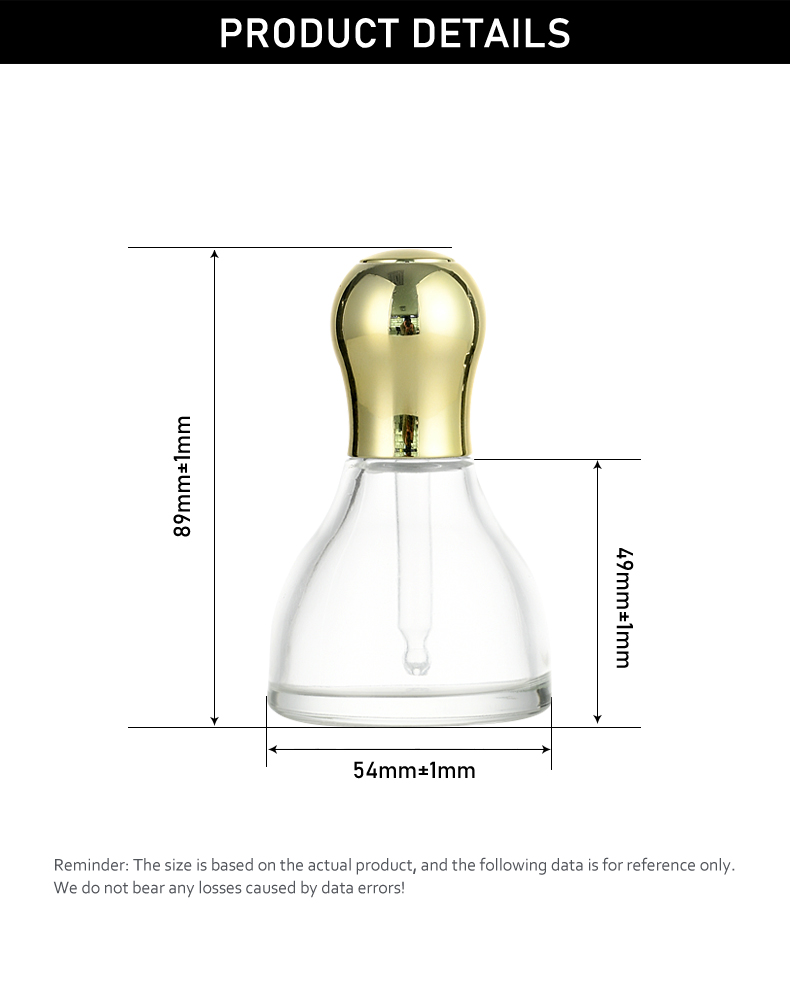 frasco cuentagotas 30ml Unique-Shaped Dropper Bottle – Trendy & Cute Design
