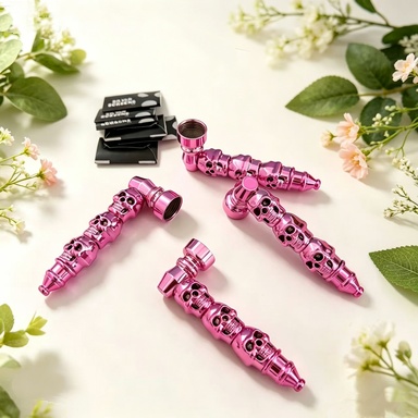 Novelty Storage Tubes Skull‑Shaped Punk Portable Tube