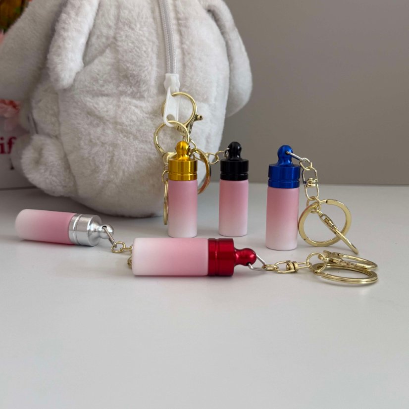 Keychain Storage Pocket Secret Mini Bottle Keychain