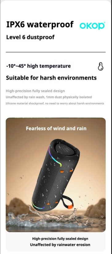 Portable Outdoor Bluetooth Speaker KP-842 Wireless Bluetooth Speaker