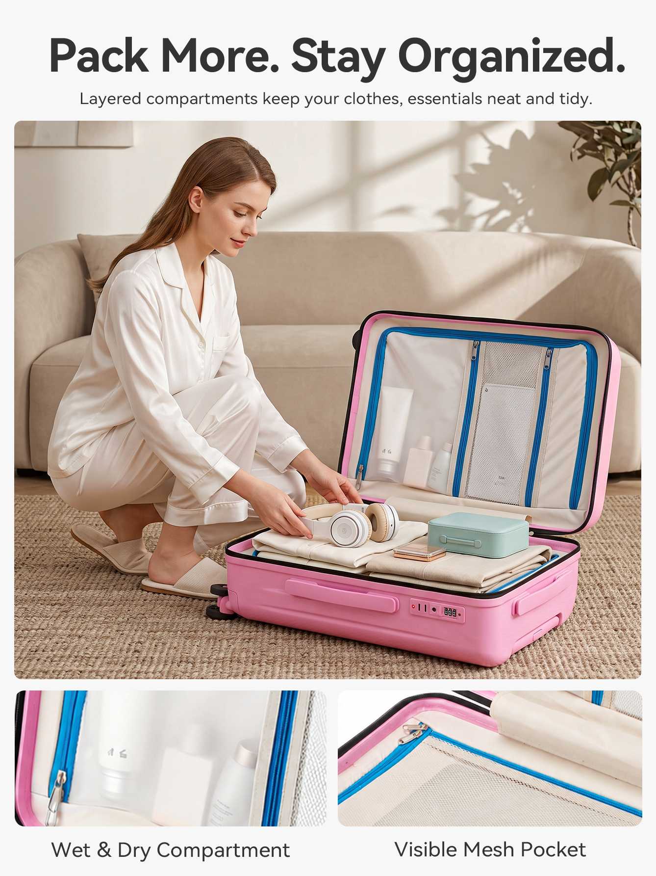 3 Piece Luggage Sets 7088
