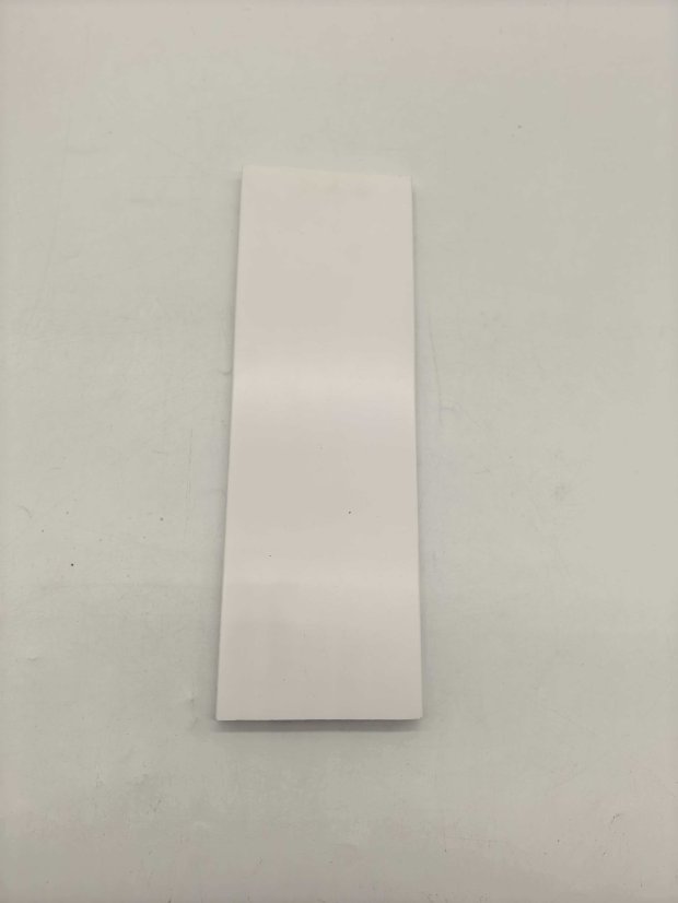 skirting PS Flat Double Interlock Wall Panel, White Solid Slat Wall Decor Board