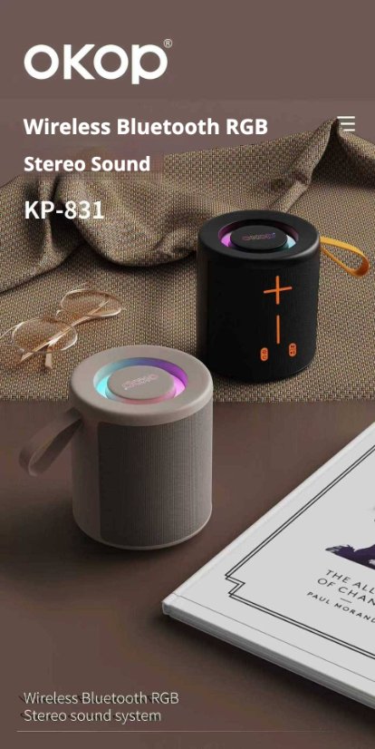 Portable Outdoor Bluetooth Speaker KP-831 Portable wireless bluetooth speaker