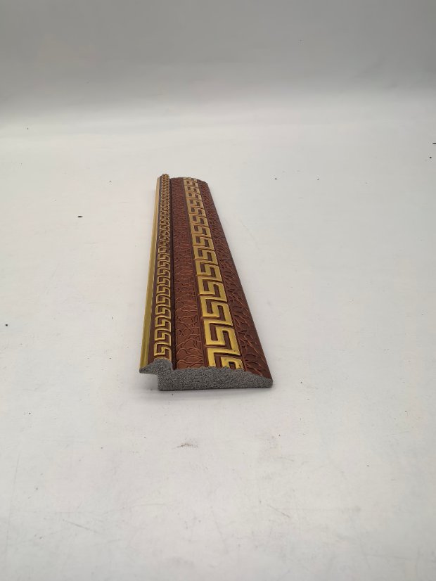 decor line PS European Greek Key Gold Embossed Molding Trim, Luxury Wall Border Line