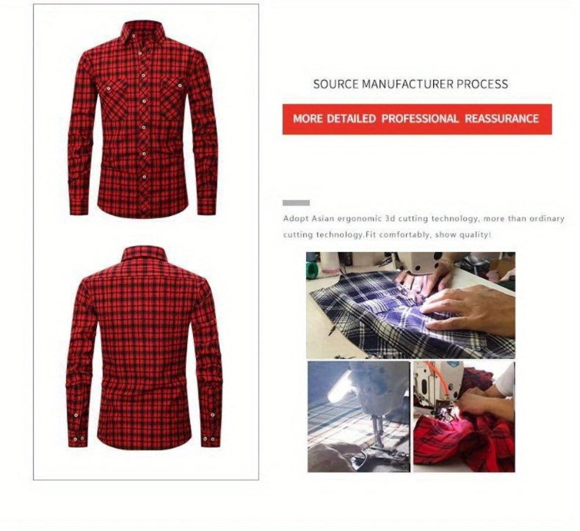 Plaid shirt M5 Brushed Plaid Shirt