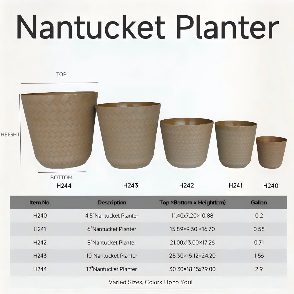 Nantucket Planter H240 4.5in