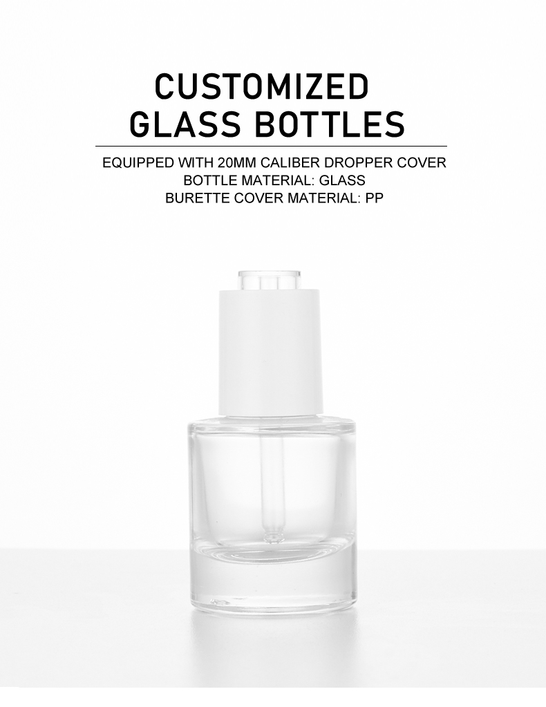 frasco cuentagotas 30ml Minimalist Press-Type Dropper Bottle for Essential Oil