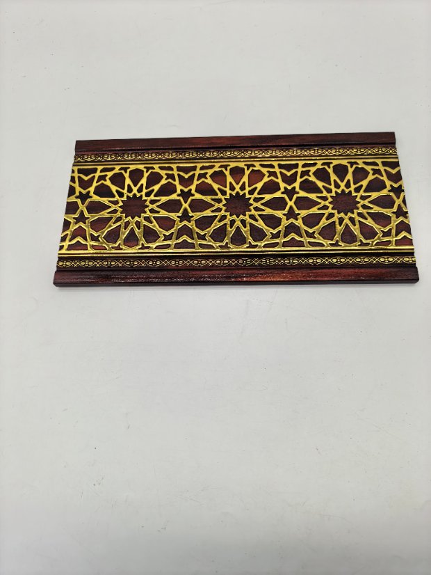 decor line PS Arabic Window Lattice Gold Foil Molding, Geometric Pattern Frame Trim