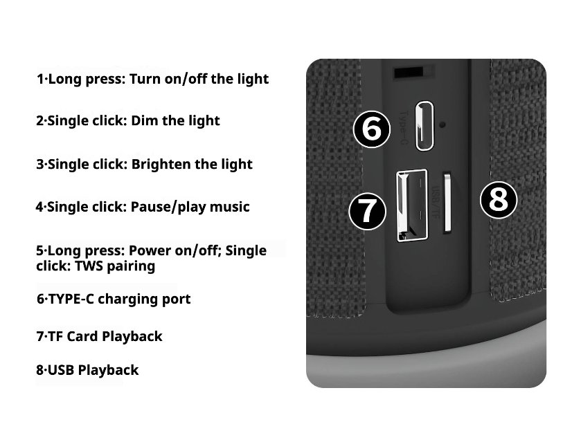 Portable Outdoor Bluetooth Speaker KP-840 Wireless Bluetooth Speaker