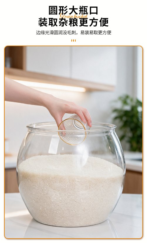 Round airtight container Round Airtight Jar 6811-6817