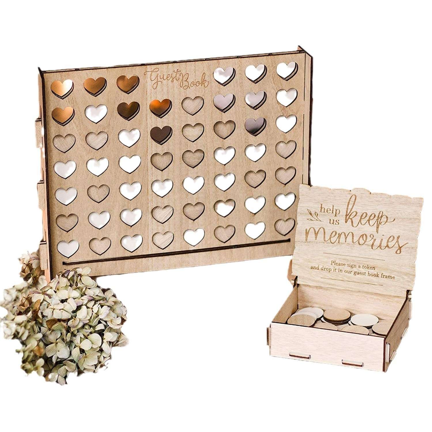 Wedding Sign-in Creative Wooden Sign-in Book Forest Style Personalized Sign-in Book Wedding