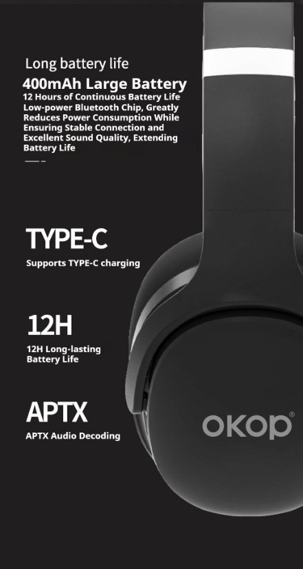 Over-Ear Headphones KP-H101 Wireless bluetooth speaker