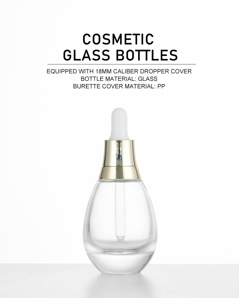 frasco cuentagotas 0ml Light Bulb-Shaped Dropper Bottle for Essential Oil
