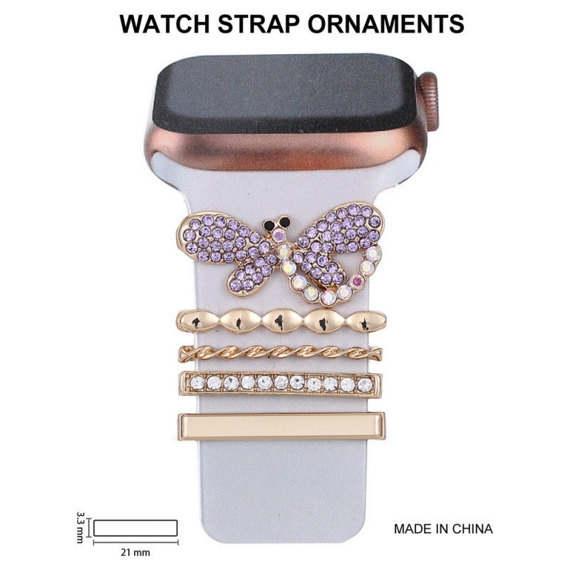 Watch strap decorative ring Rhinestone Decorative Strap Charms for Apple Watch