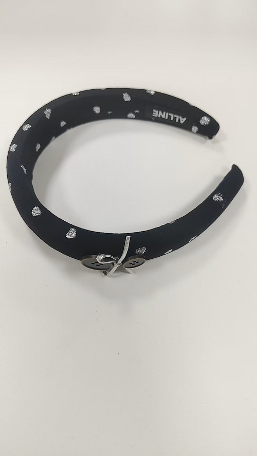 Fabric Hair Accessories Campus Chaos Collection - Black Fabric Headband 32