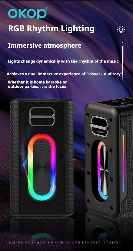 Karaoke Speaker System KP-8001 Wireless Microphone Bluetooth Speaker