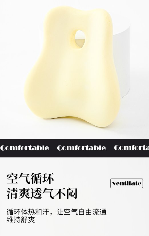 Cushion Lumbar Support Cushion with Hole