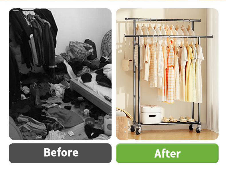 Garment Rack Double Rail Garment Rack