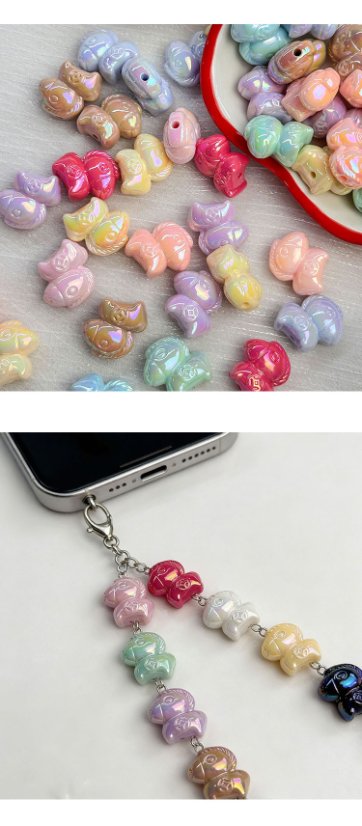 Solid Color Iridescent Plated Beads Happy Little Pony Beads