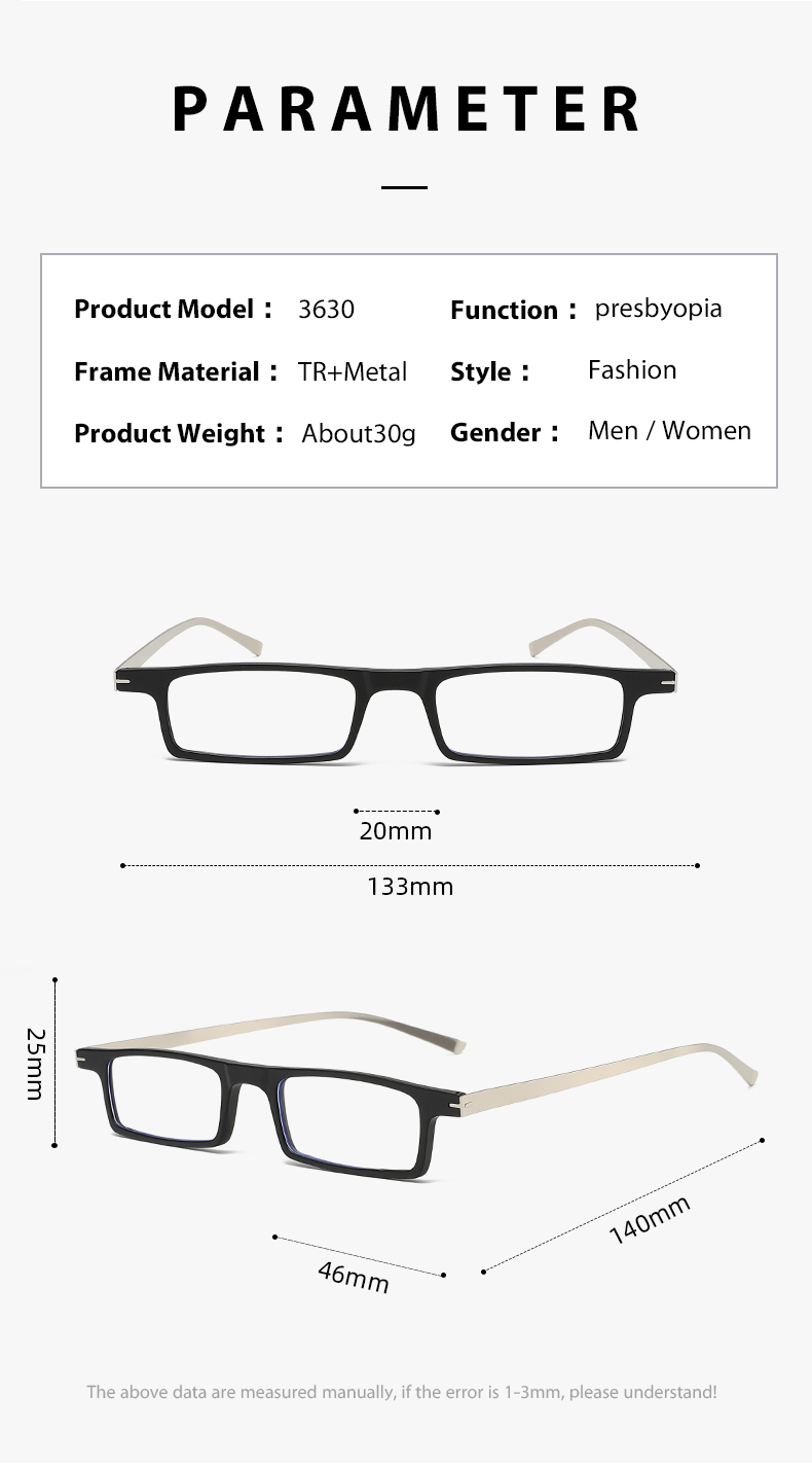 Reading Glasses 3630 TR90 Reading Glasses