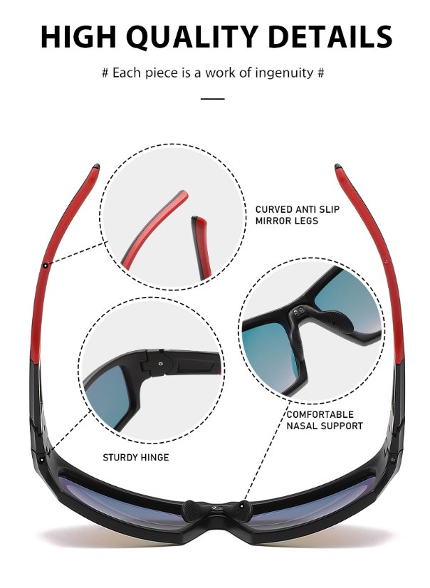 Sports Sunglasses 3652 Polarized TR90 Sport-Casual Sunglasses
