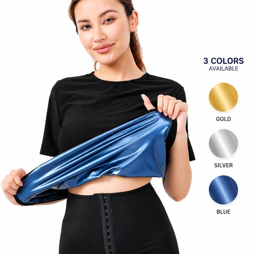 vest-top-tshirt-jacket-bra-tank Women's Heat Trapping Sauna Shirt - Sweat Vest Compression Shapewear - Sauna Suit Top - Sweat More & Look Great