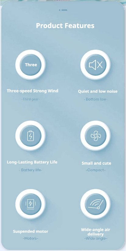 Fan KP-F04 Handheld misting fan