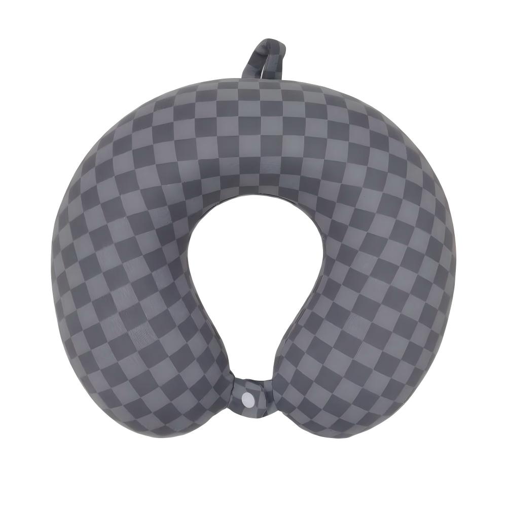 U-shaped pillow Small Checkered Memory Foam U-Shaped Pillow