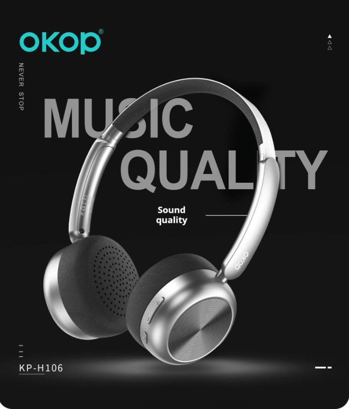 Over-Ear Headphones KP-H106 Wireless Bluetooth Headphones
