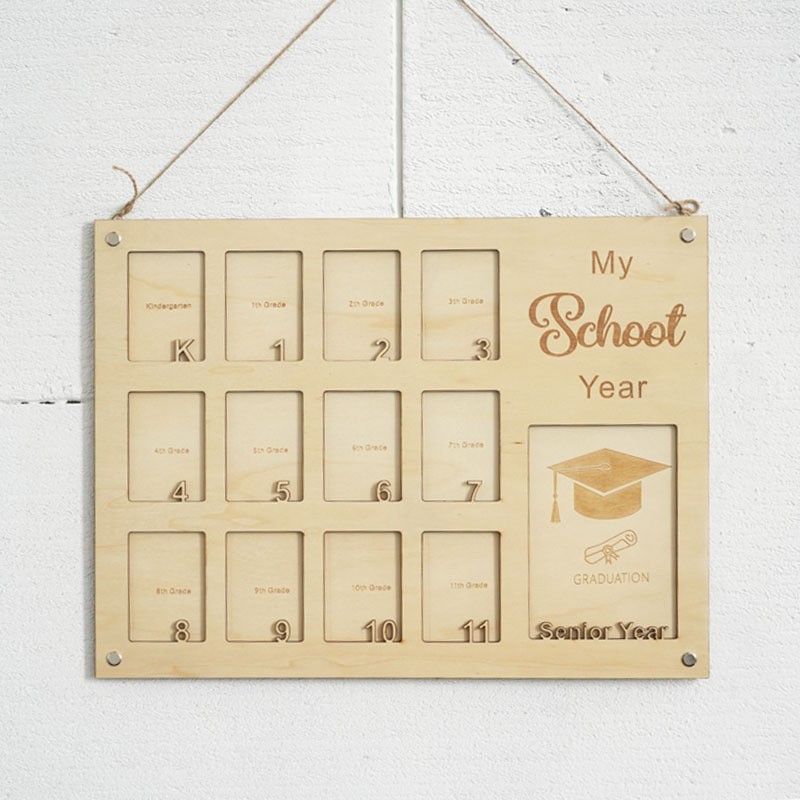Back-to-School and Graduation Seasons Graduation Season Elementary to College School Year Photo Frame