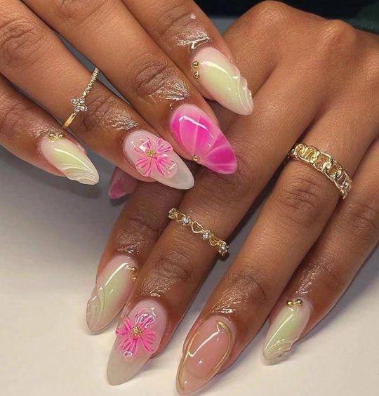 Others Rose Pink Press-On Nails