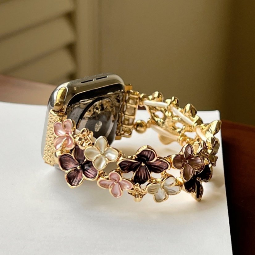 Watch strap Sakura Floral Enamel Strap for Apple Watch All Series