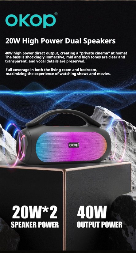 Portable Outdoor Bluetooth Speaker KP-819 Wireless Bluetooth Speaker