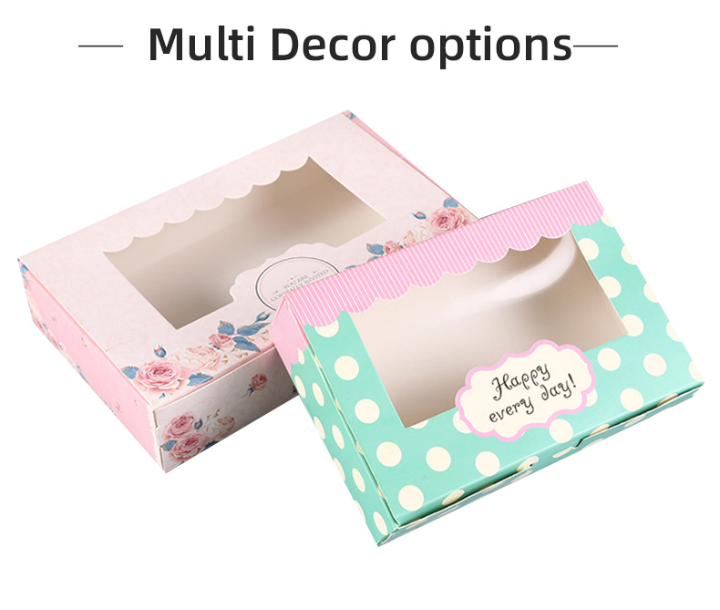 Card Carton Custom Window Box with PET Window and Paper Insert