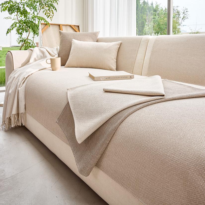 Sofa Seat Pads Cotton Linen Time