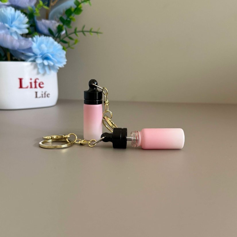 Keychain Storage Pocket Secret Mini Bottle Keychain