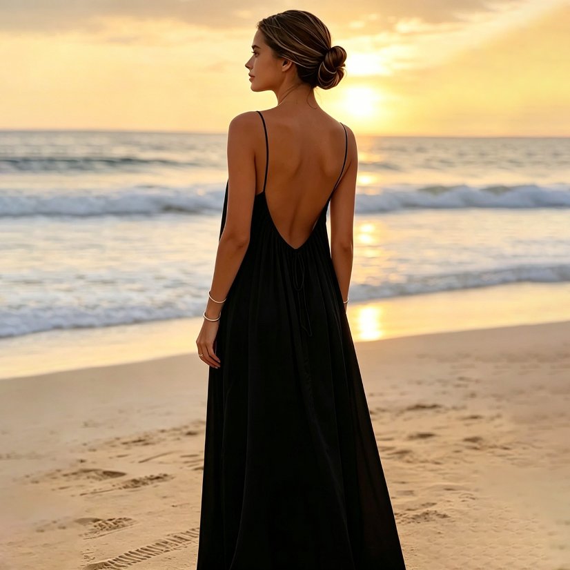 Dresses 6934 Relaxed Camisole Beach Maxi Dress